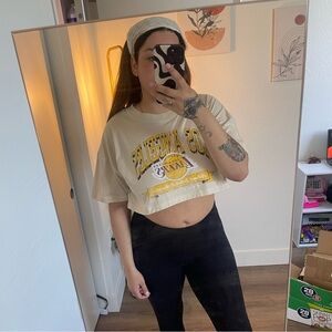 LA lakers crop top